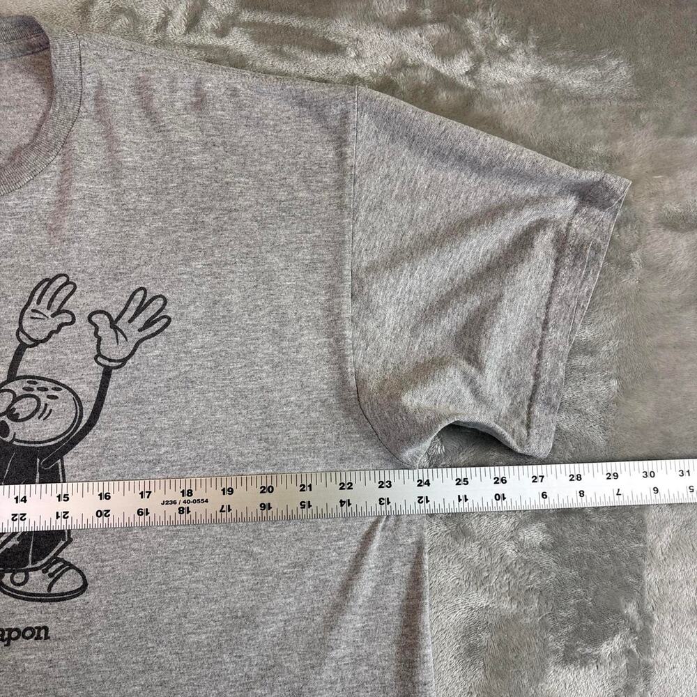Y2K Urban Pipeline Graphic T-Shirt Gray Cartoon Print Humor Tee Men’s XL - Picture 6 of 7